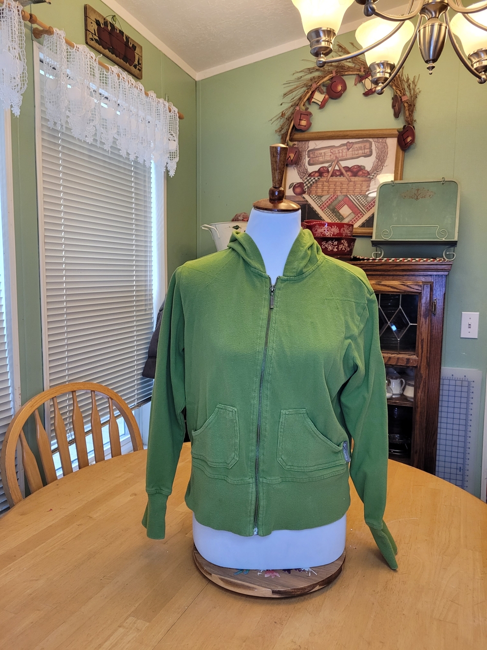 Women's Columbia Green Zip-Front Hoodie Jacket